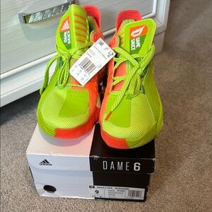 Adidas Dame 6 McDonald’s Sneakers - Green and Orange